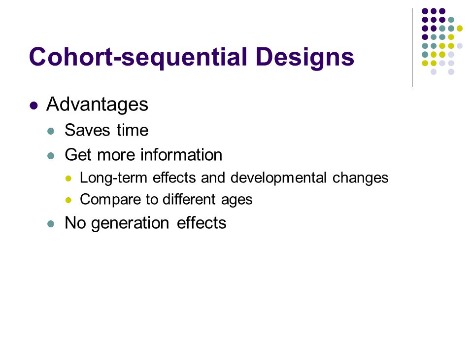 Cohort-sequential Designs