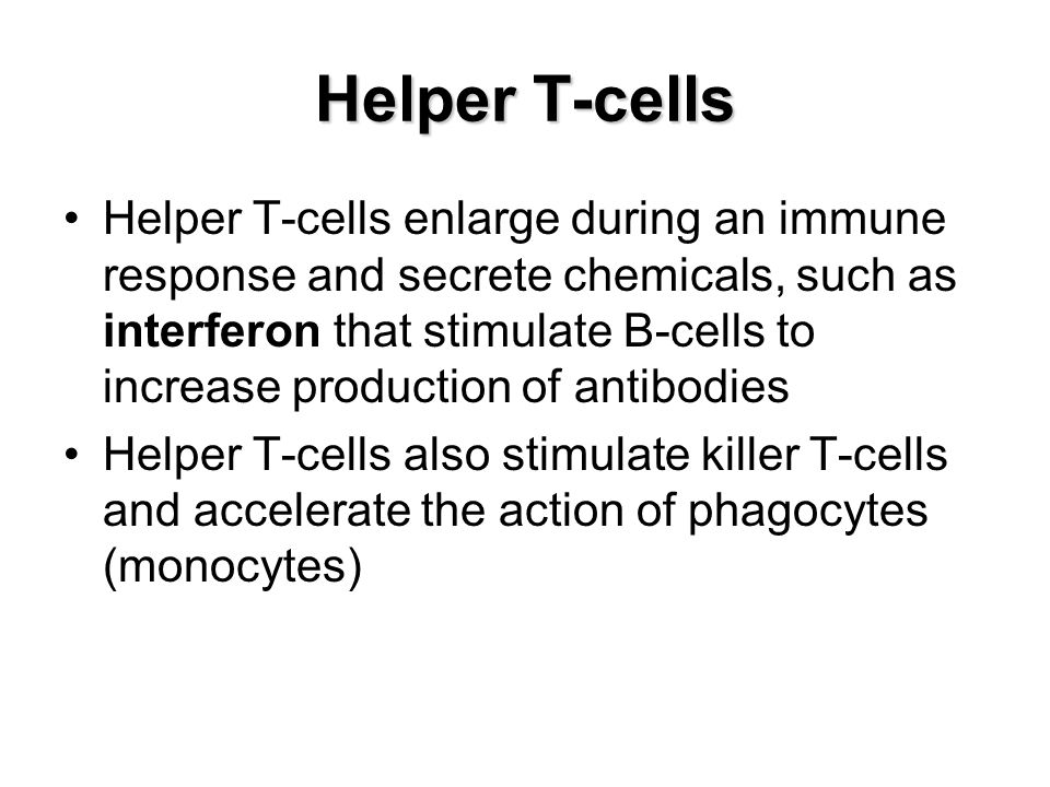 Helper T-cells
