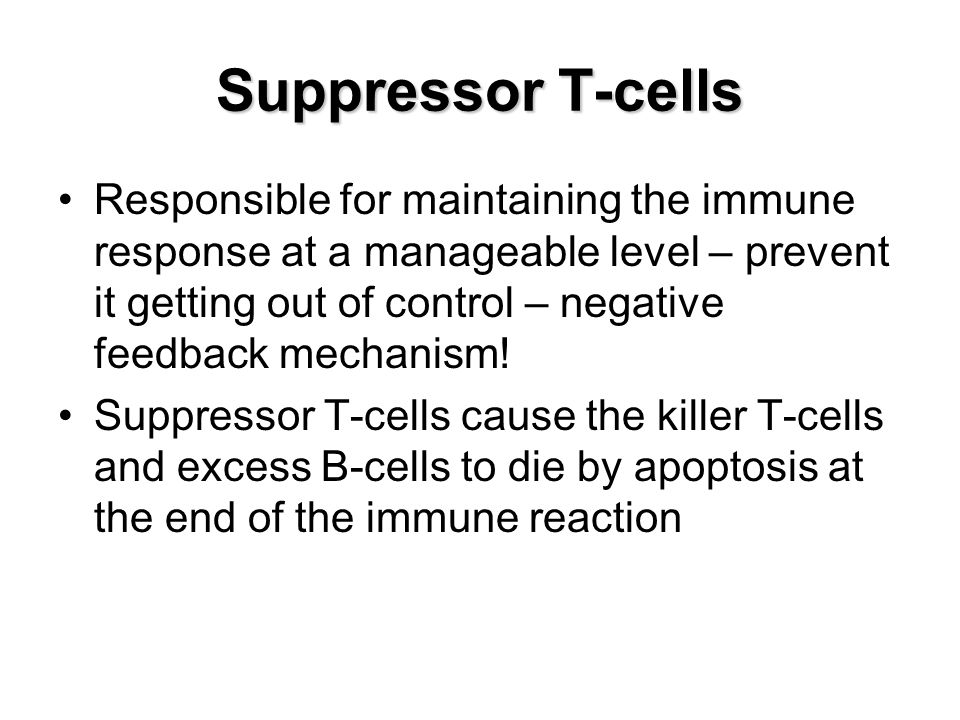 Suppressor T-cells