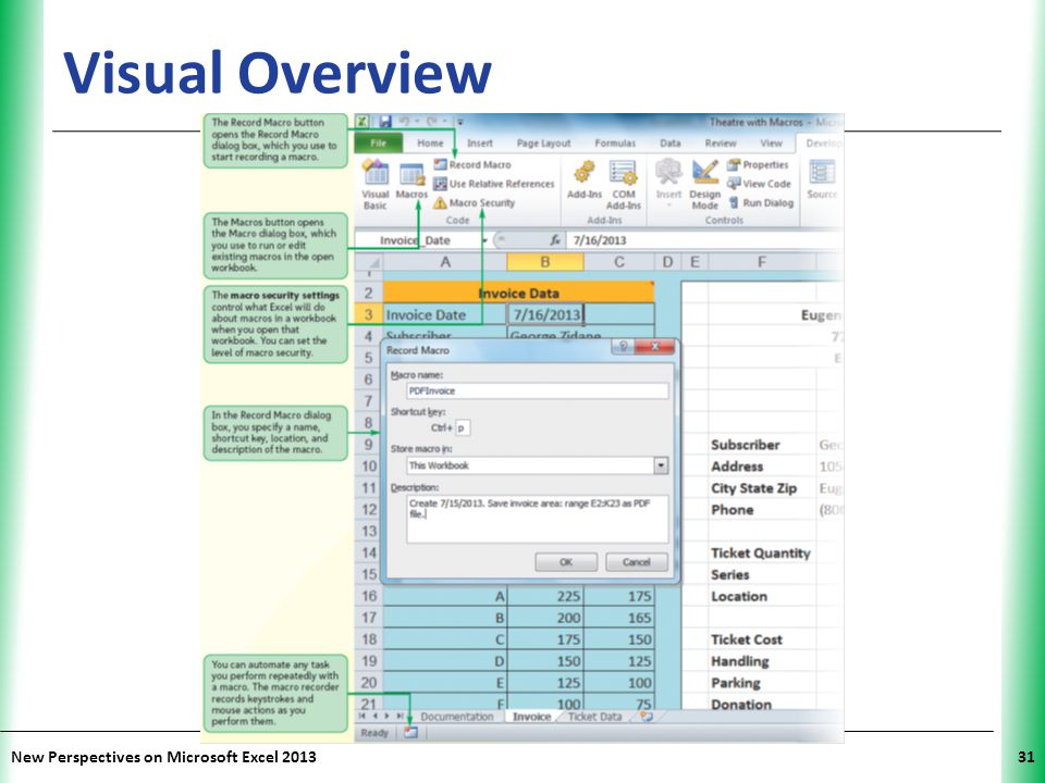 Visual Overview New Perspectives on Microsoft Excel 2013