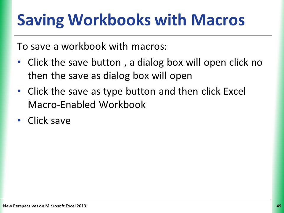 Saving Workbooks with Macros