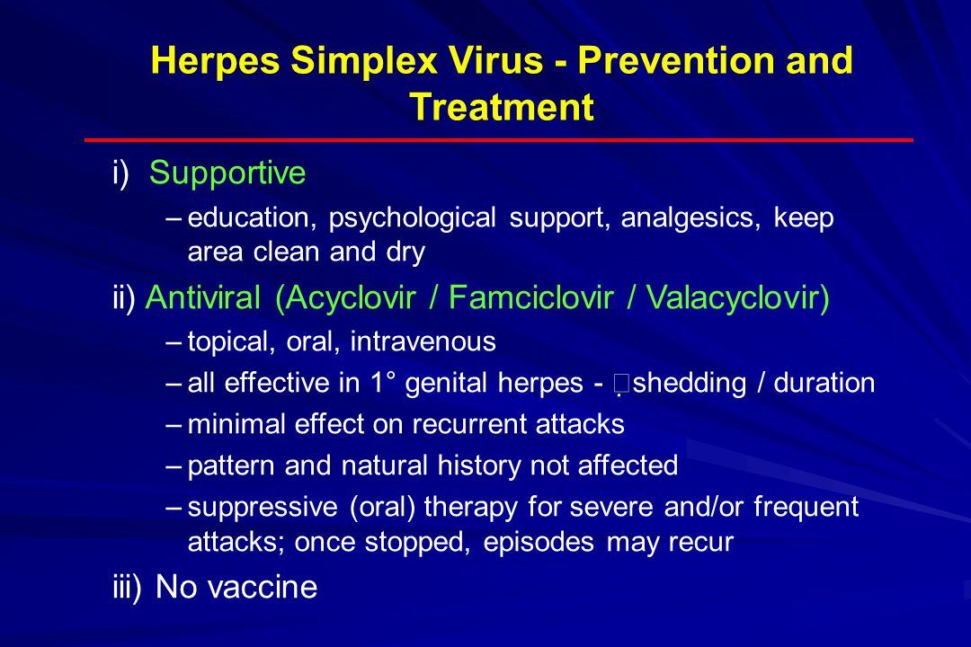 Treatment Of Herpes Simplex Virus 2