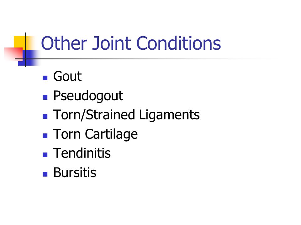 Other Joint Conditions