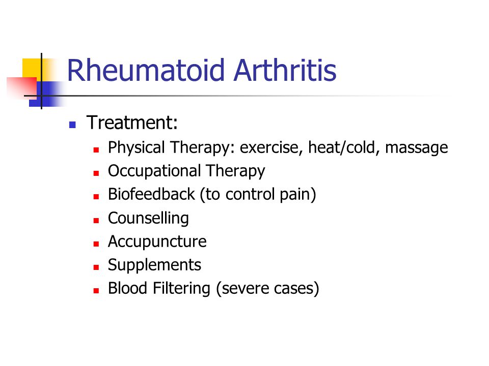 Rheumatoid Arthritis Treatment: