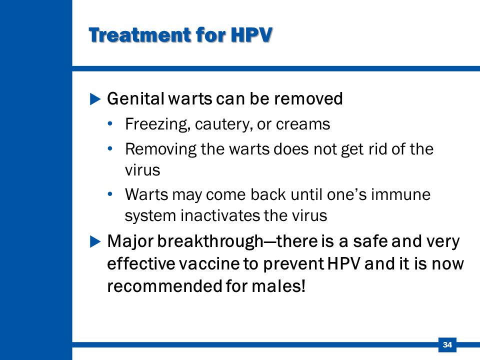 hpv treatment in males