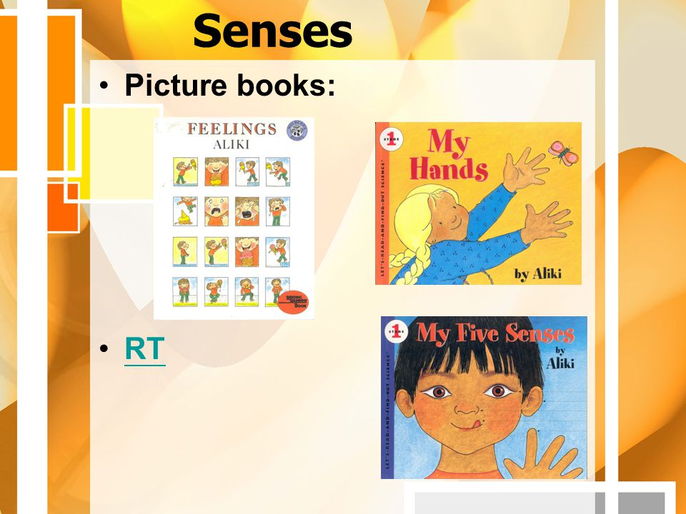 Senses Picture books: RT