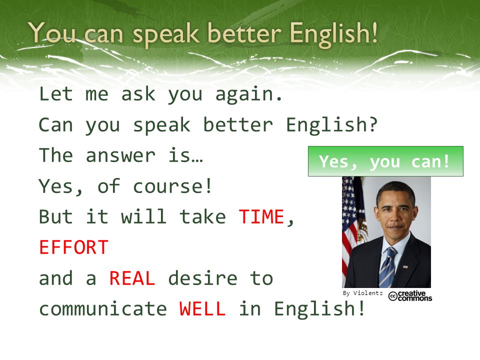 You Can Speak English Better Ppt Video Online Download