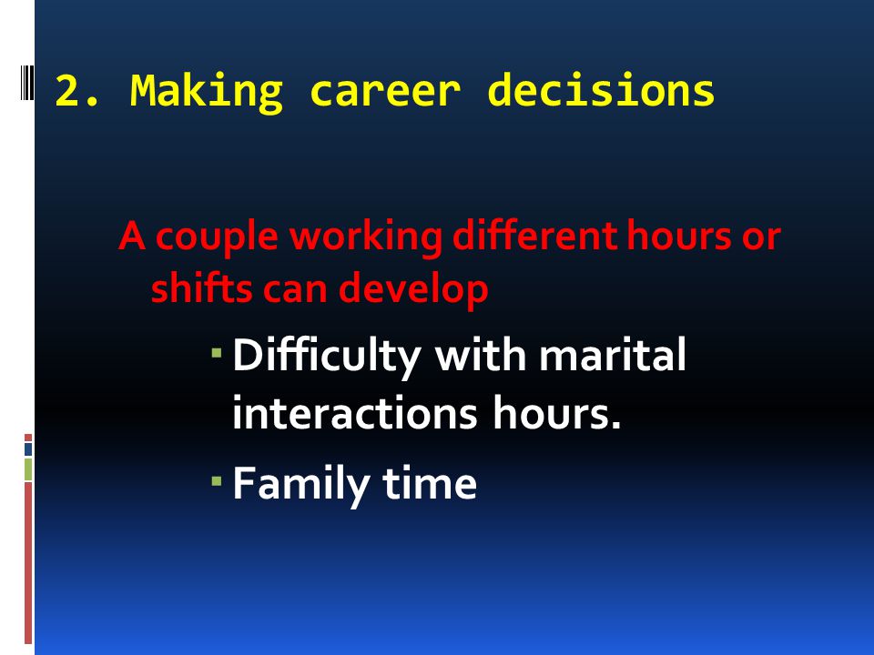 2. Making career decisions