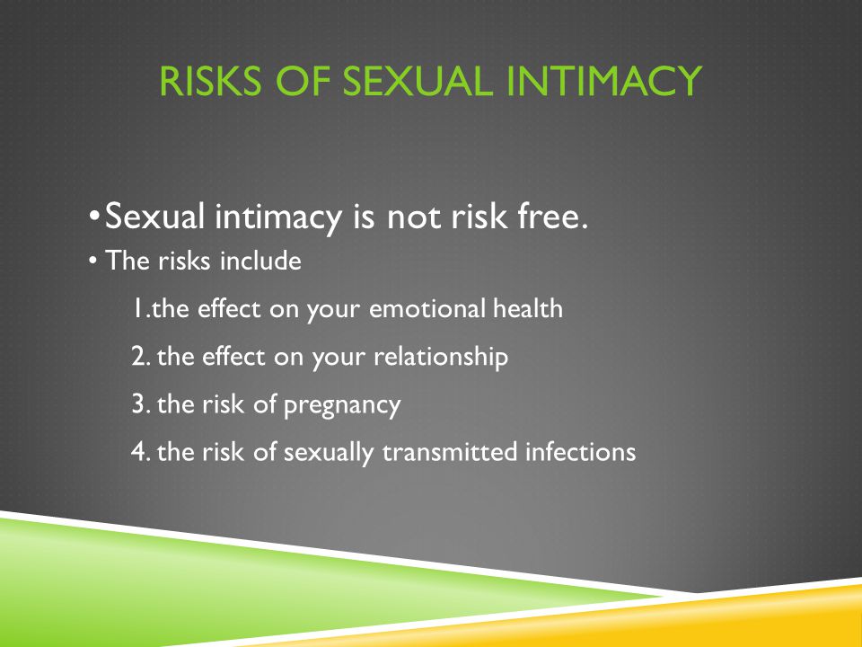 Risks of Sexual Intimacy