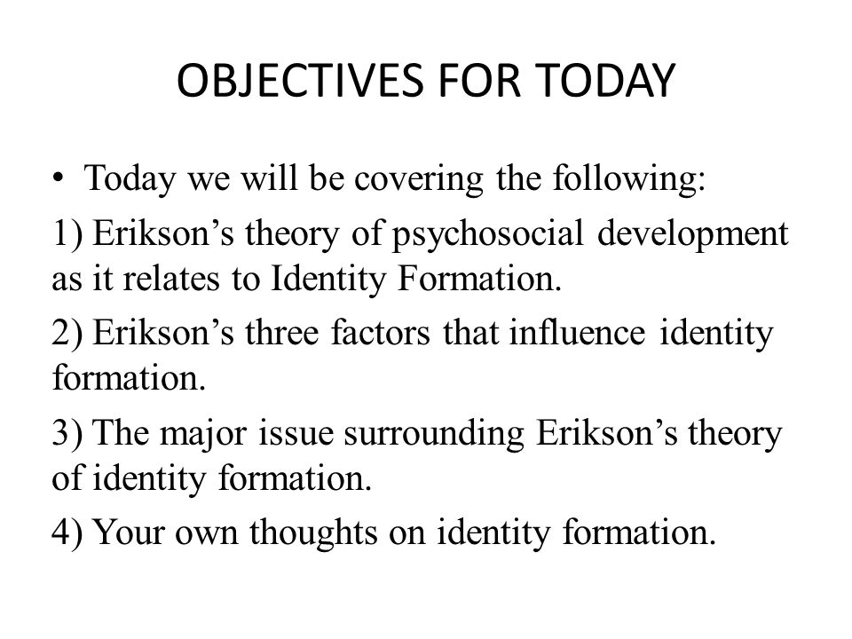 factors that influence identity