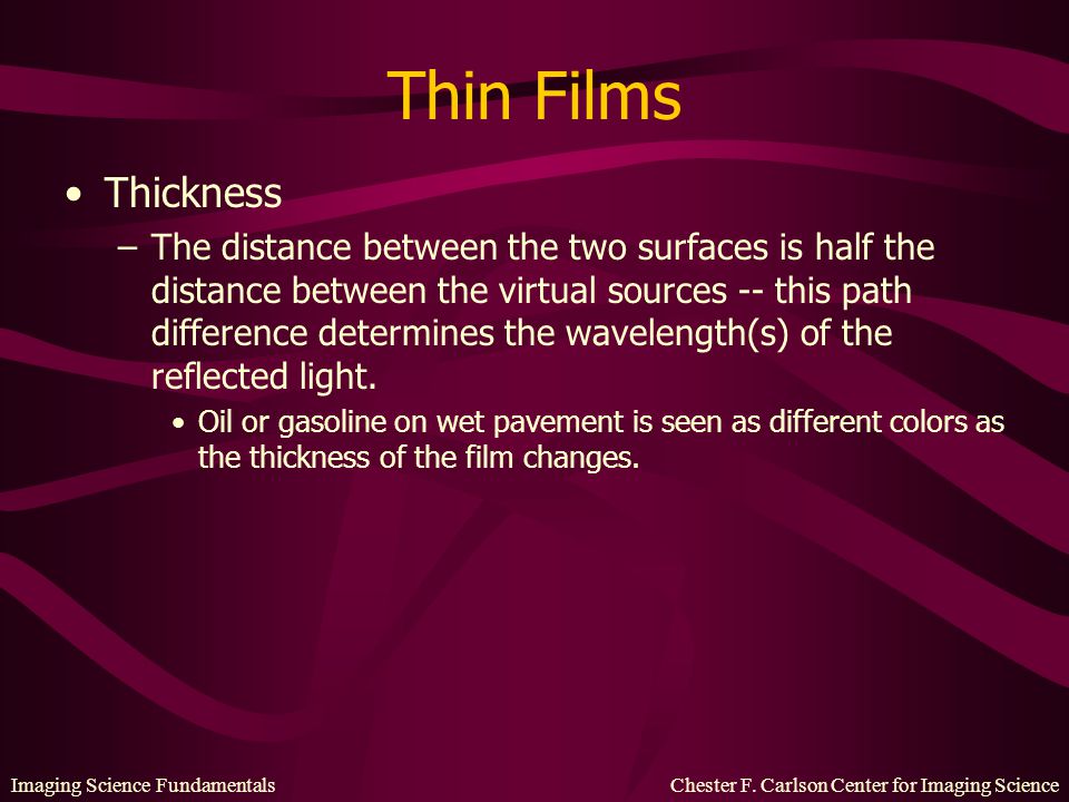 Thin Films Thickness.