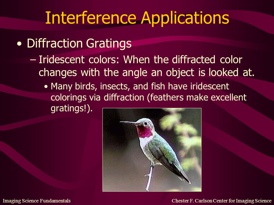 Interference Applications