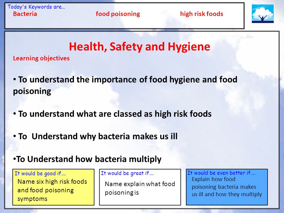 Health, Safety and Hygiene