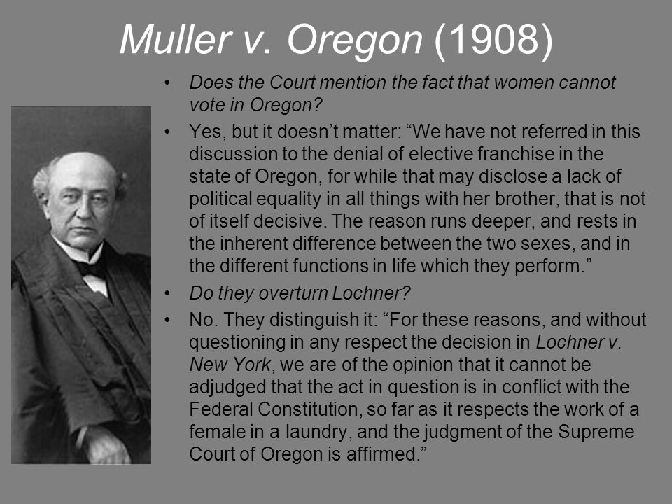 Muller v. Oregon (1908)