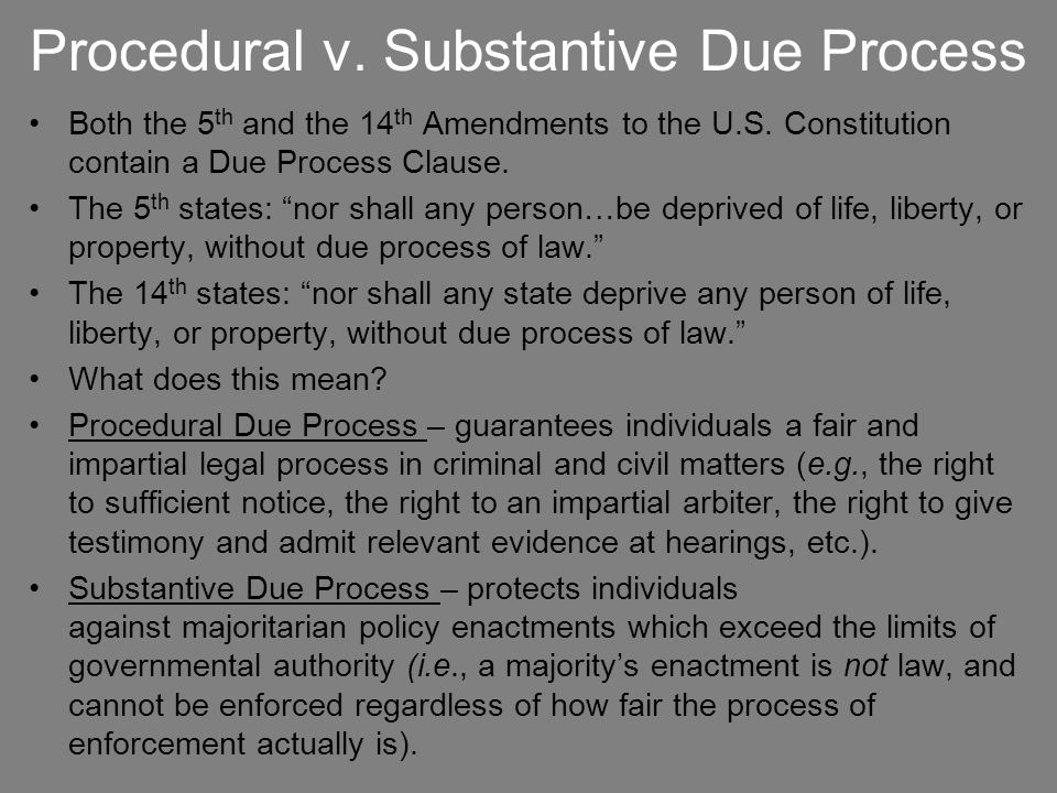 Substantive Due Process: The Rise and Demise of Liberty of 