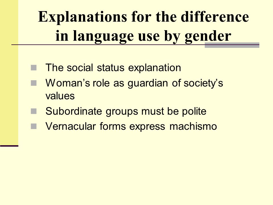 gender differences in language