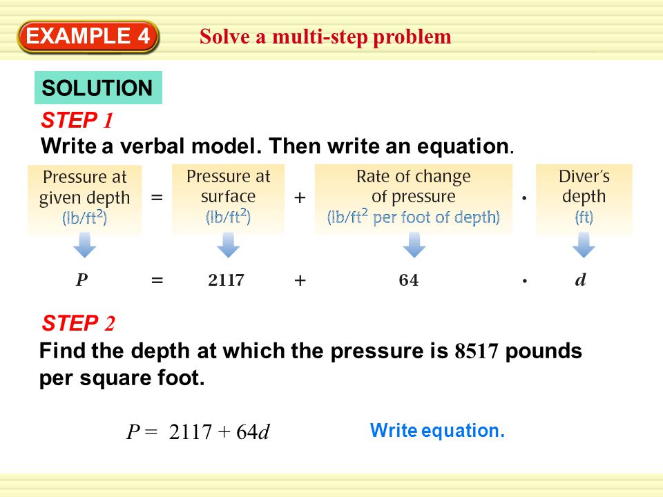 Solve a multi-step problem