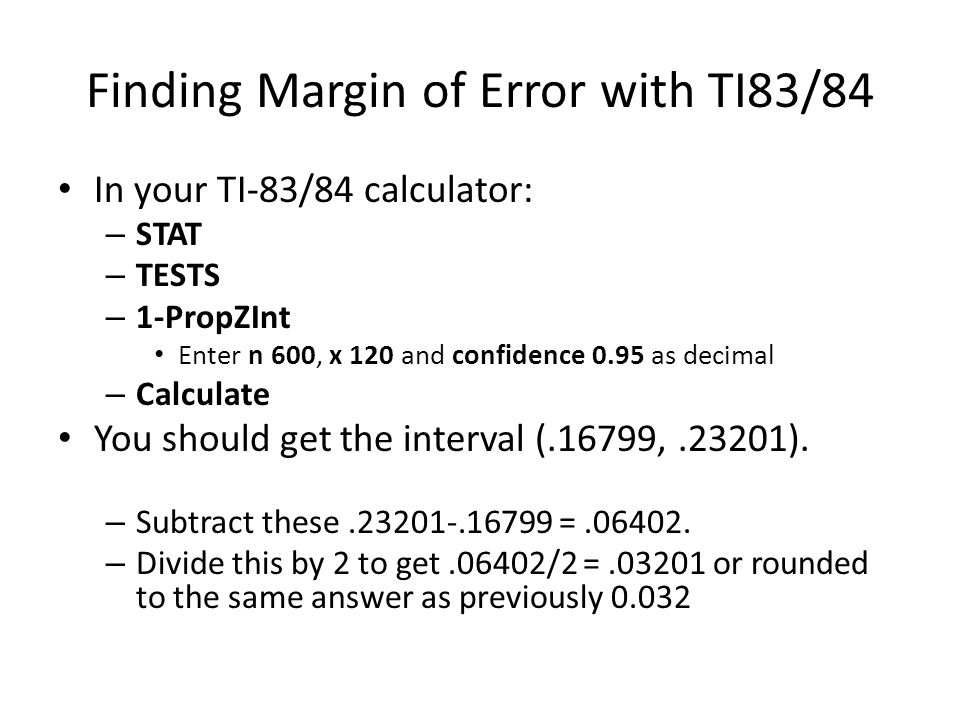 ti 84 online calculator two population confidence interval