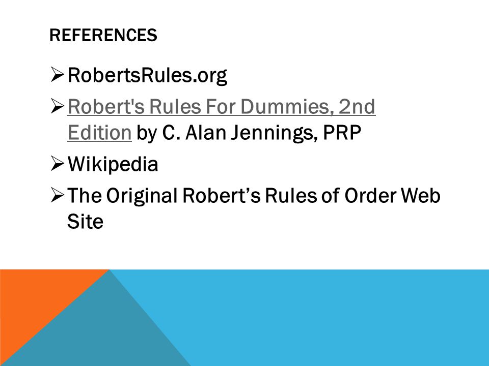 Robert S Rules Of Order Summary Version Ppt Video Online Download