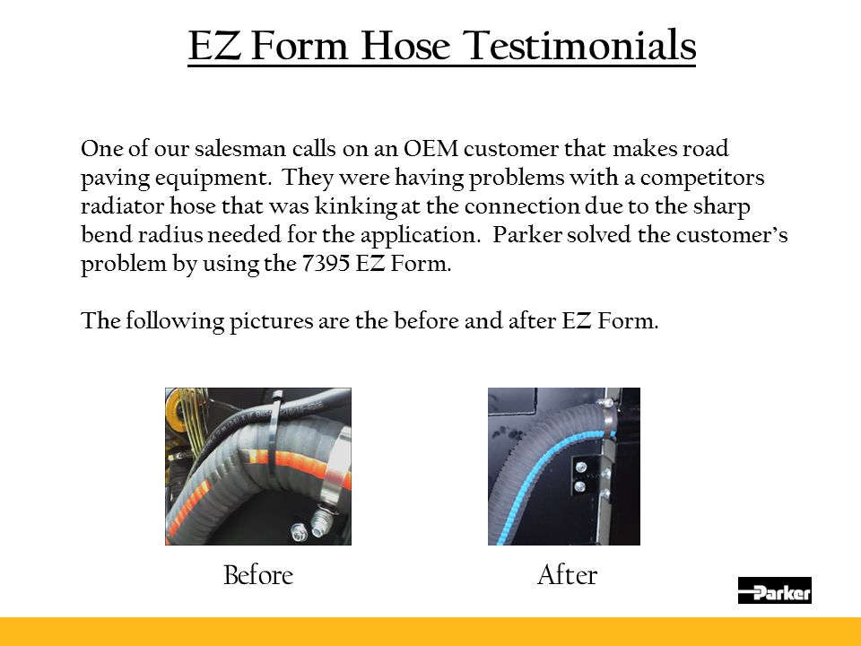 Parker Industrial Hose Division S E Z Form Hose Cat Presentation