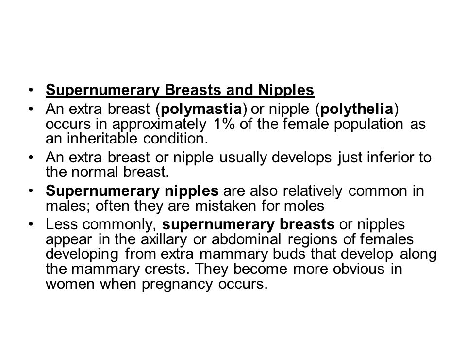 Woman with supernumery breasts and nipples