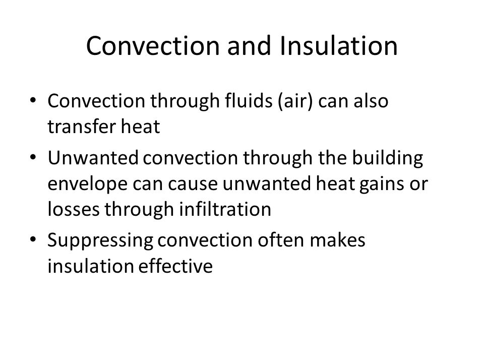 Convection and Insulation