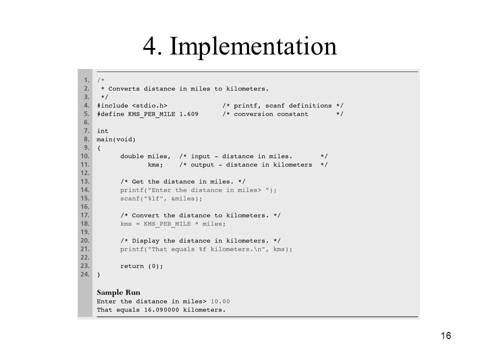 4. Implementation