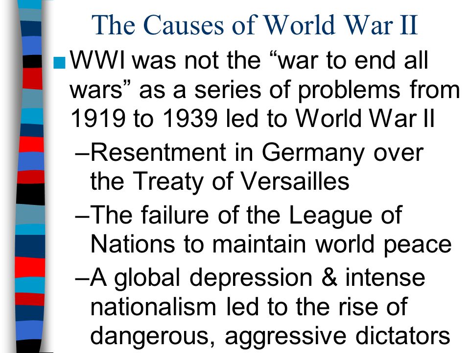 Essential Question: What factors led to the outbreak of World War II in  1939? Warm-Up Question: Considering the short comings of the Treaty of  Versailles, - ppt download