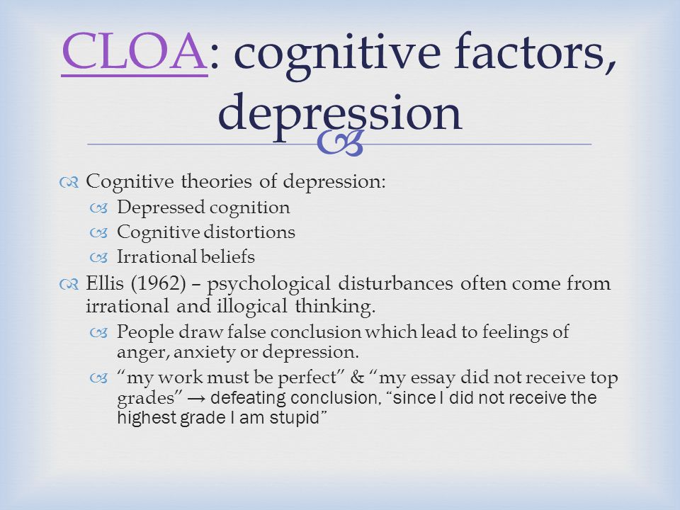 depression definition psychology
