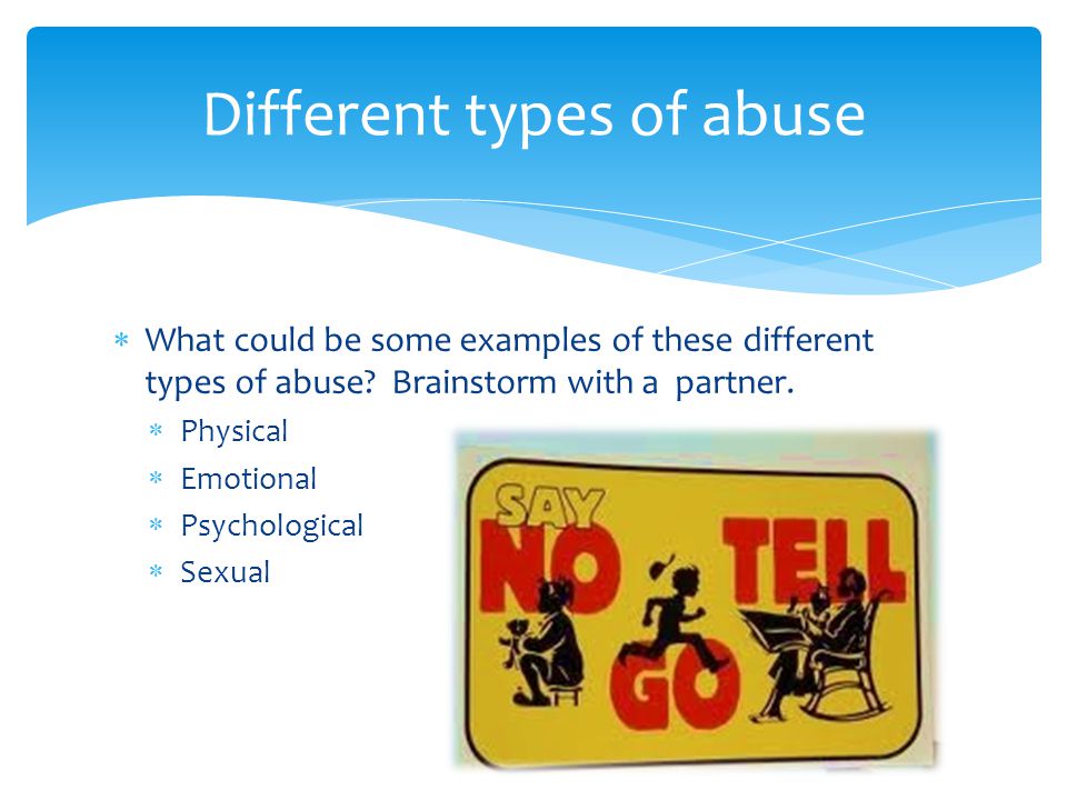 Different types of abuse