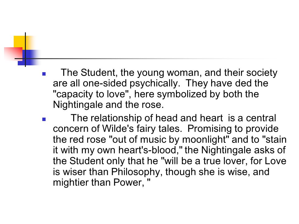 the nightingale and the rose plot summary