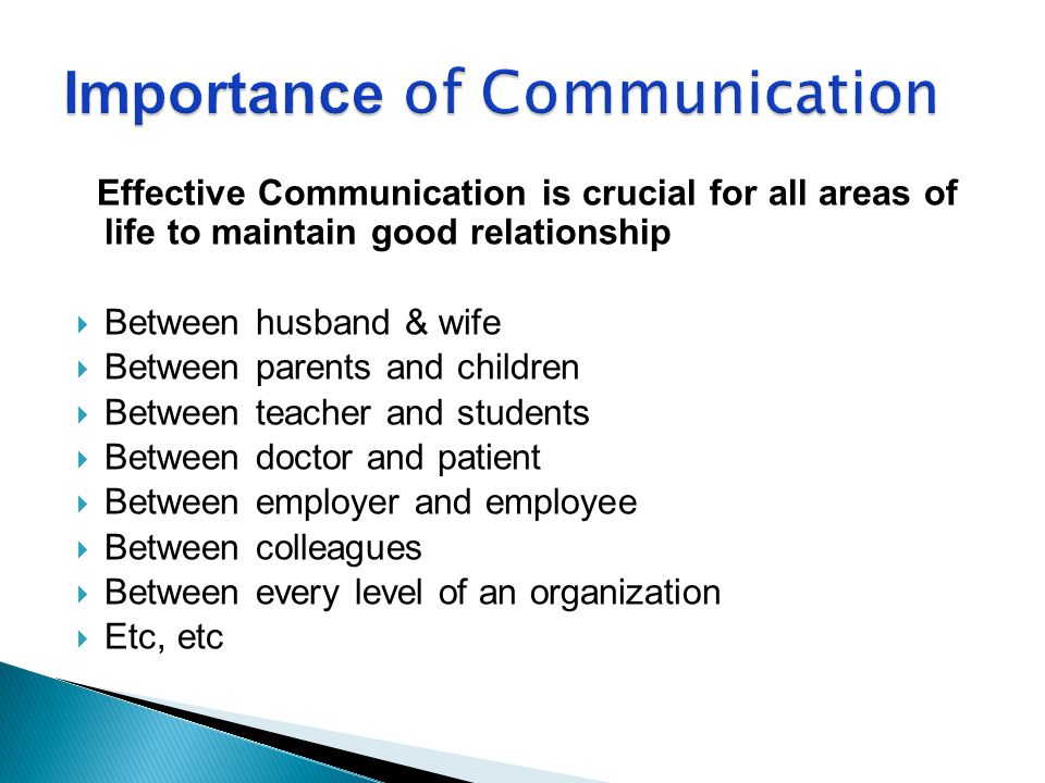 importance of communication process