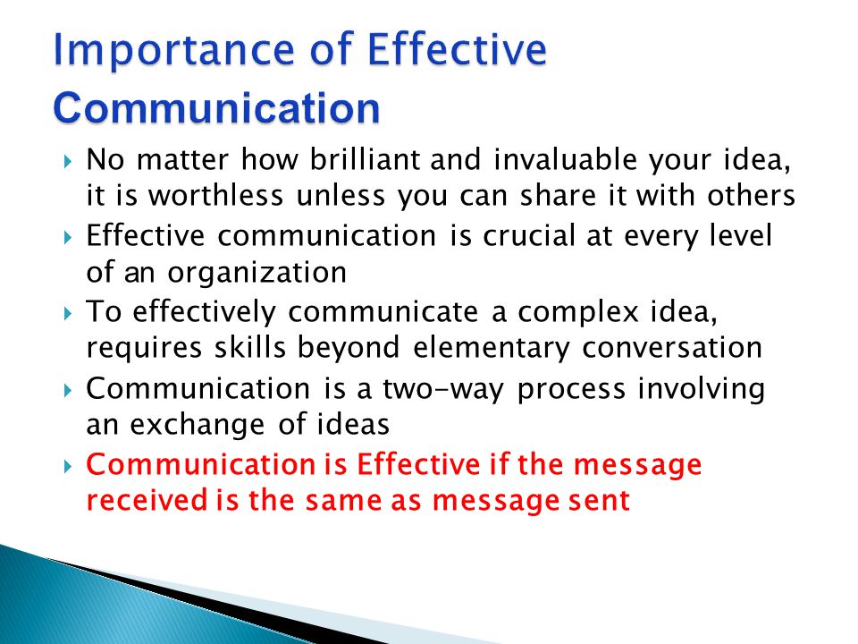 Importance and Process of Communication - ppt video online download
