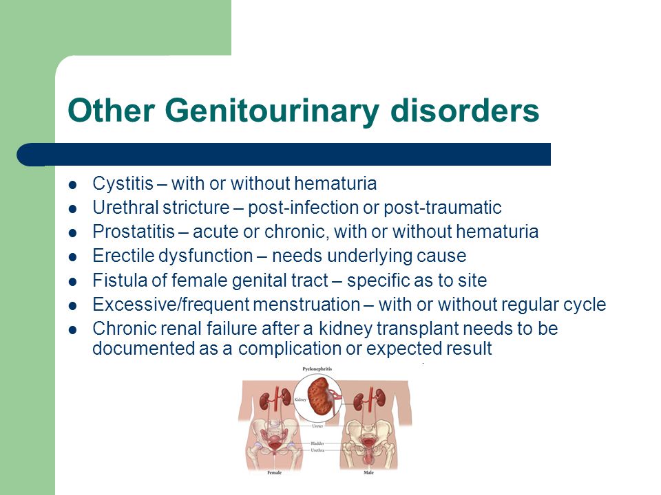 Other Genitourinary disorders
