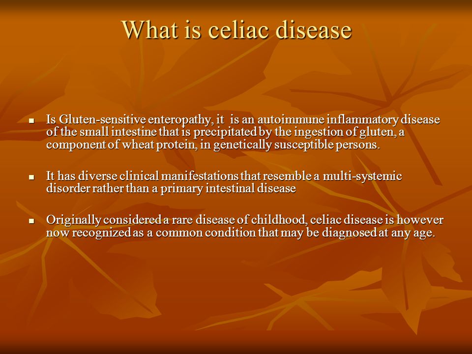 What is celiac disease