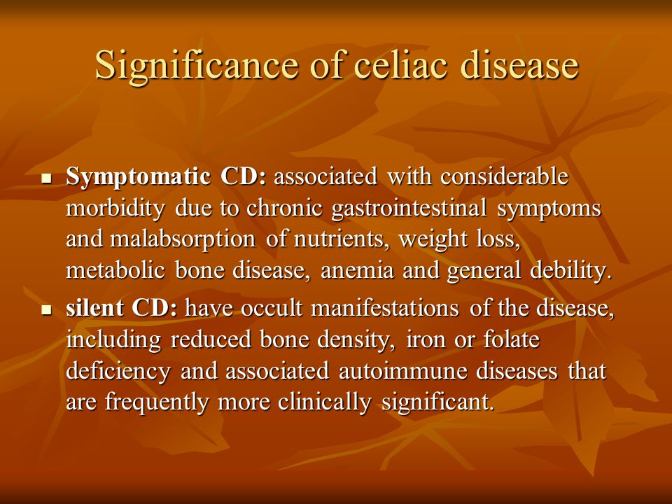 Significance of celiac disease