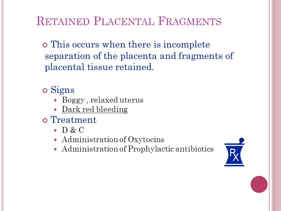 retained placental fragments