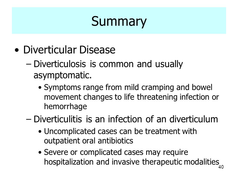 Diverticular Disease and Hemorrhoids - ppt video online download