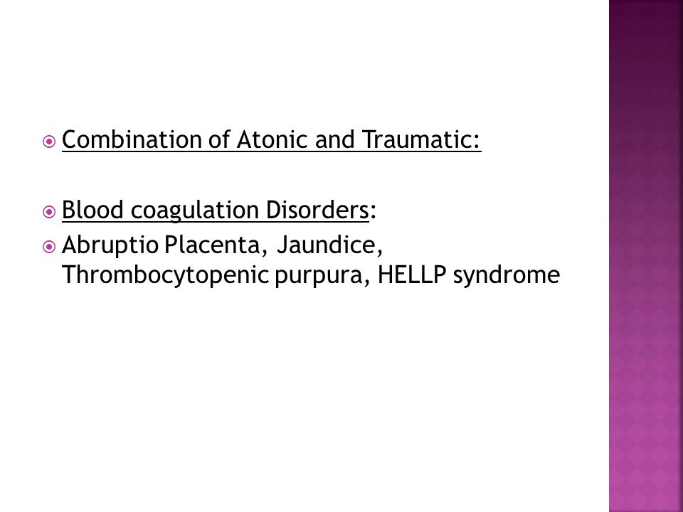 Combination of Atonic and Traumatic: