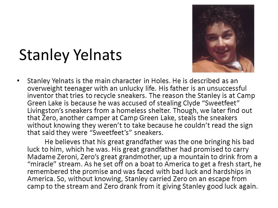 stanley yelnats character