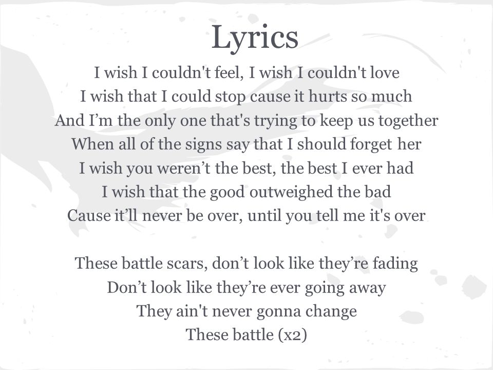 Battle Scars Lupe Fiasco & Guy Sebastian Lyrics