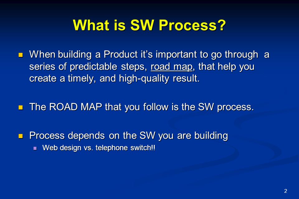 What is SW Process