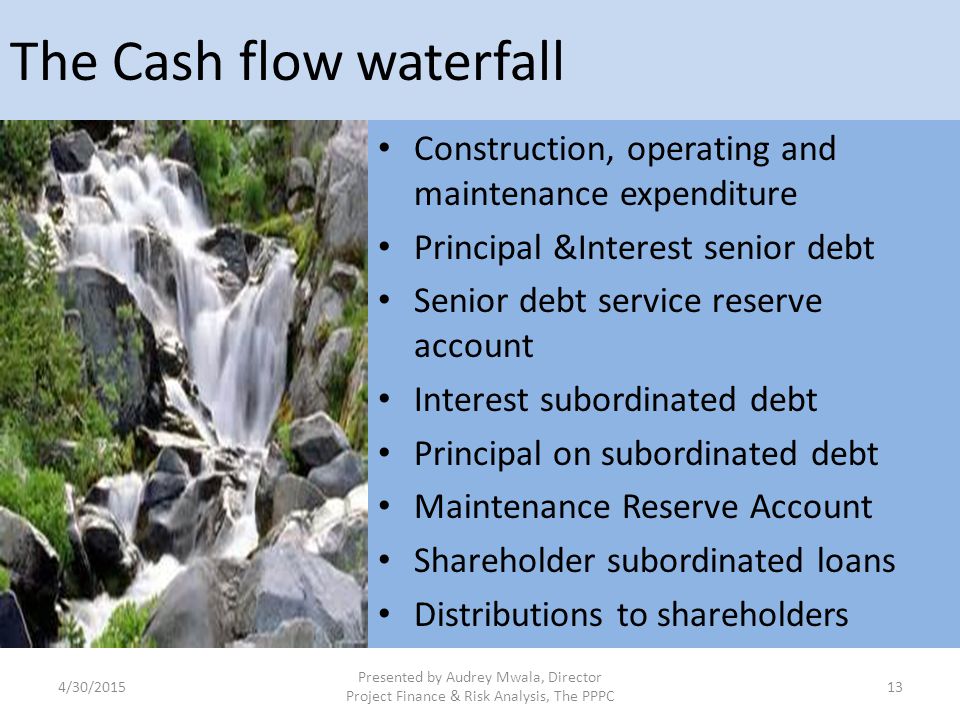 The Cash flow waterfall
