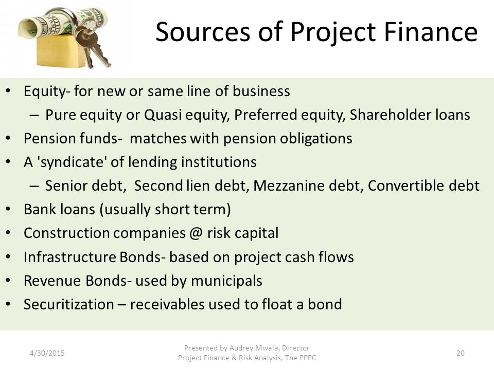 Sources of Project Finance