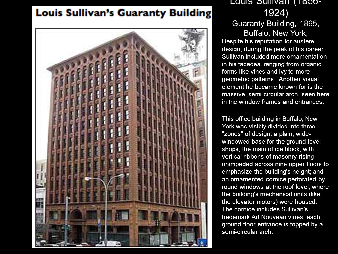 Guaranty Building, 1895, Buffalo, New York,