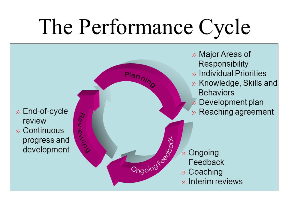 Цикл управления эффективностью. Performance Management Cycle. Performance Development Review. Performance Management: behaviour. Major areas