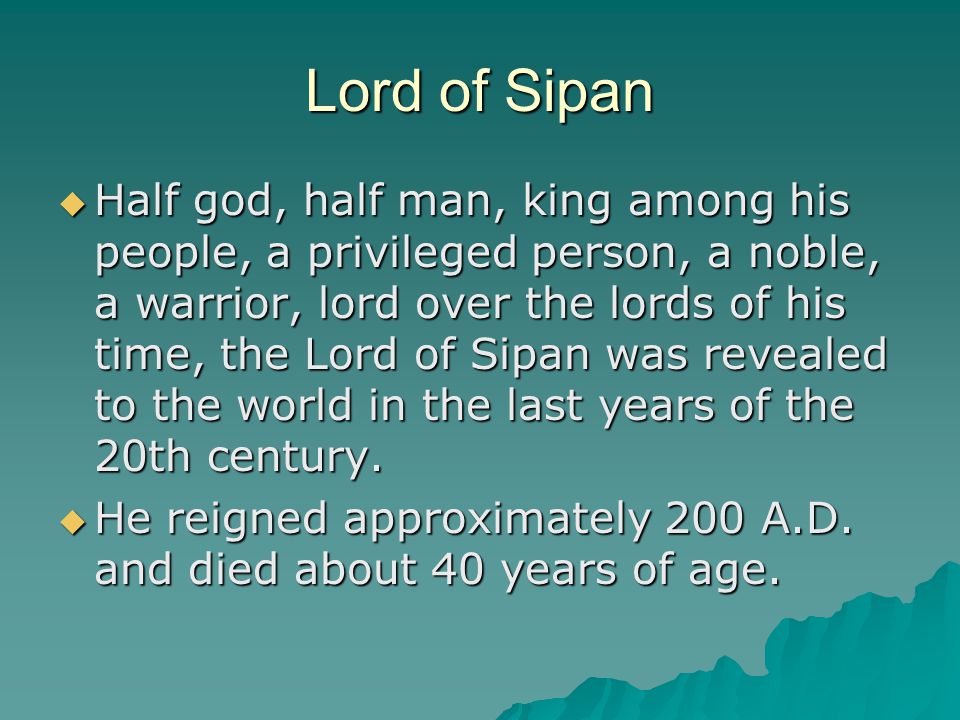 Lord of Sipan
