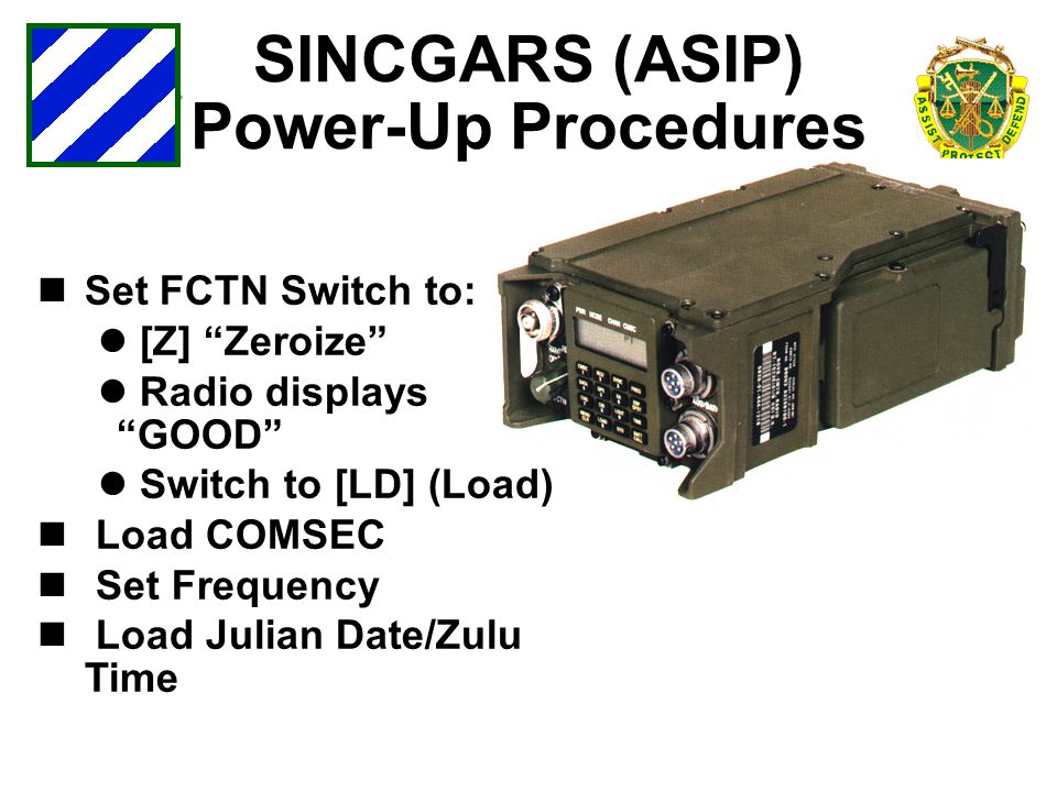 SINCGARS FAMILIARIZATION AND OPERATION - ppt video online download