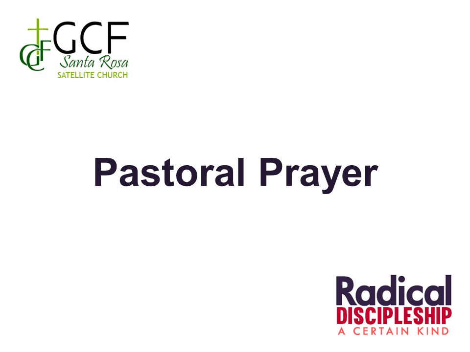 Pastoral Prayer