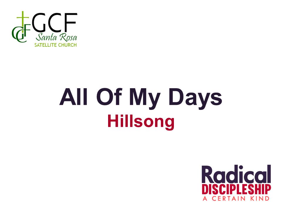 All Of My Days Hillsong